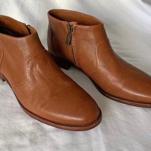 Patricia Nash Leather Carla Ankle Booties In Tan(Brown)